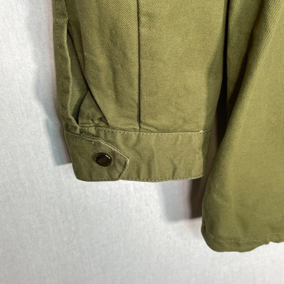 Lea & Viola pearl detail Army inspired utility jacket green M - Picture 16 of 16